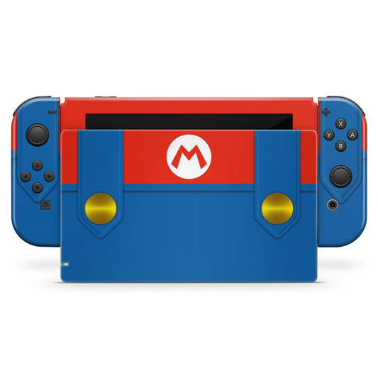 Skin Anti-Rage Nintendo Switch 1 - Mario Vermelho Mania