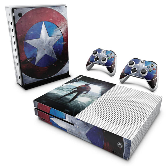 Skin Anti-rage Xbox One Slim - Capitão America