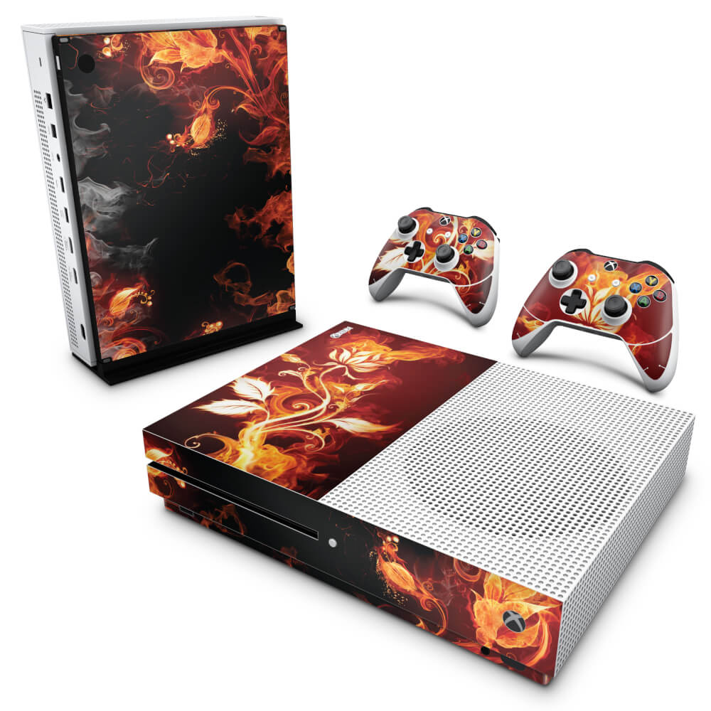 Skin Anti-rage Xbox One Slim - Fire Flower