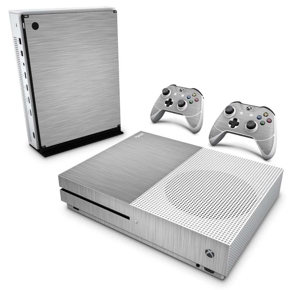 Skin Anti-rage Xbox One Slim - Aço Escovado Cinza