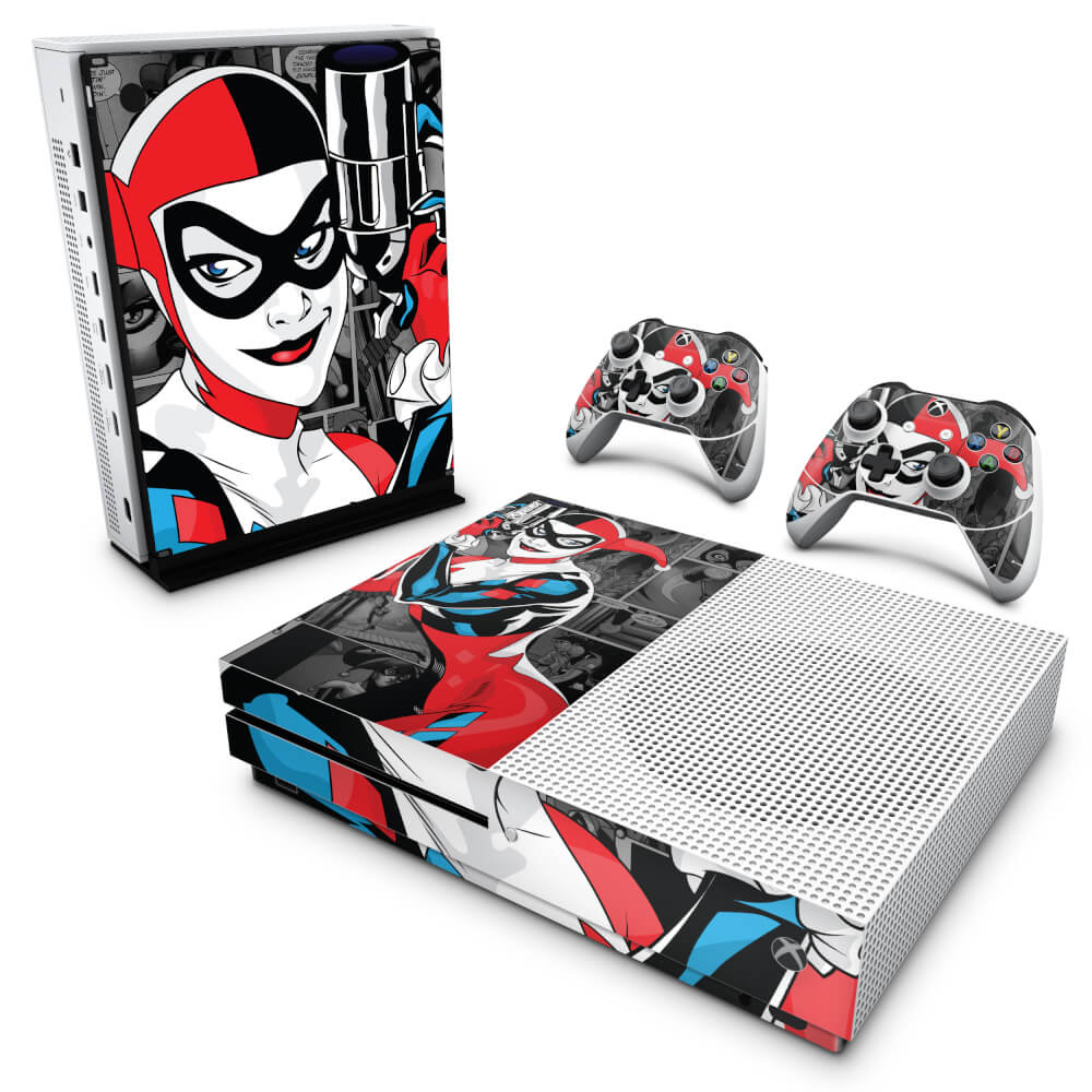 Skin Anti-rage Xbox One Slim - Arlequina Harley Quinn #A