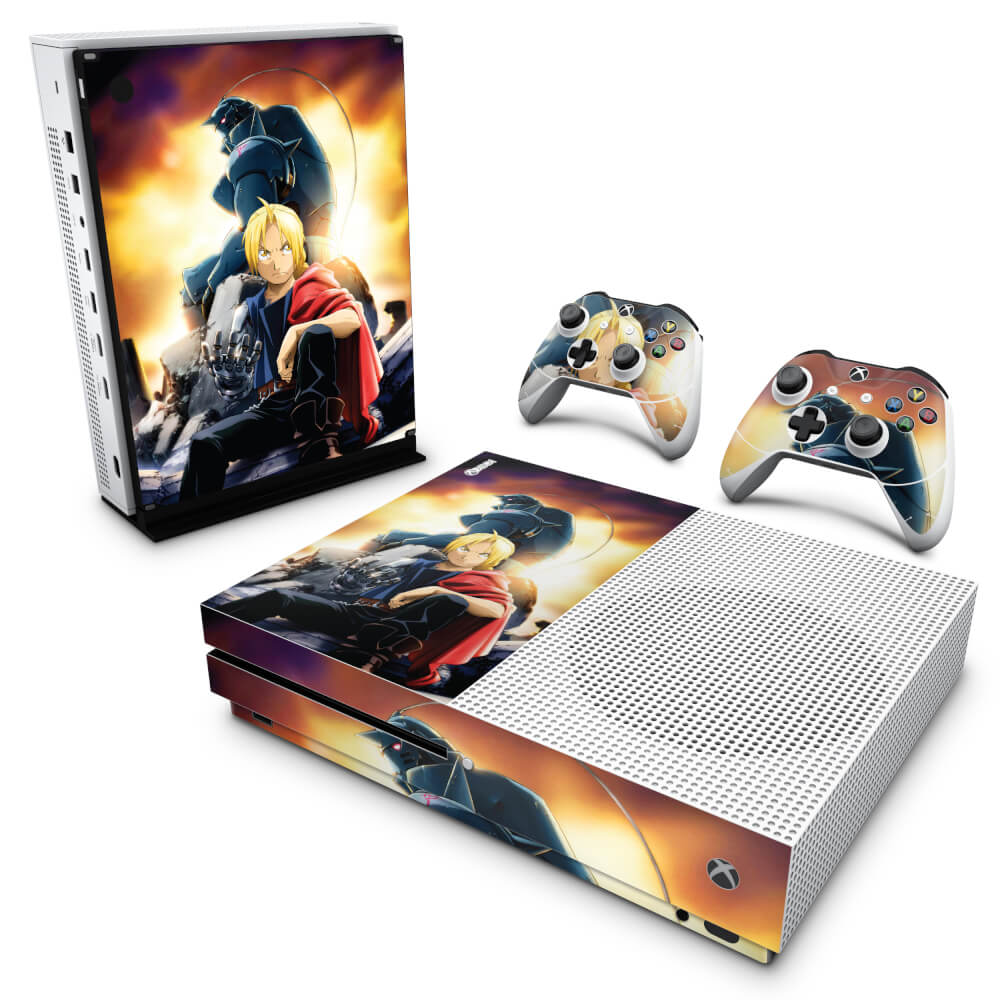 Skin Anti-rage Xbox One Slim - Fullmetal Alchemist: Brotherhood