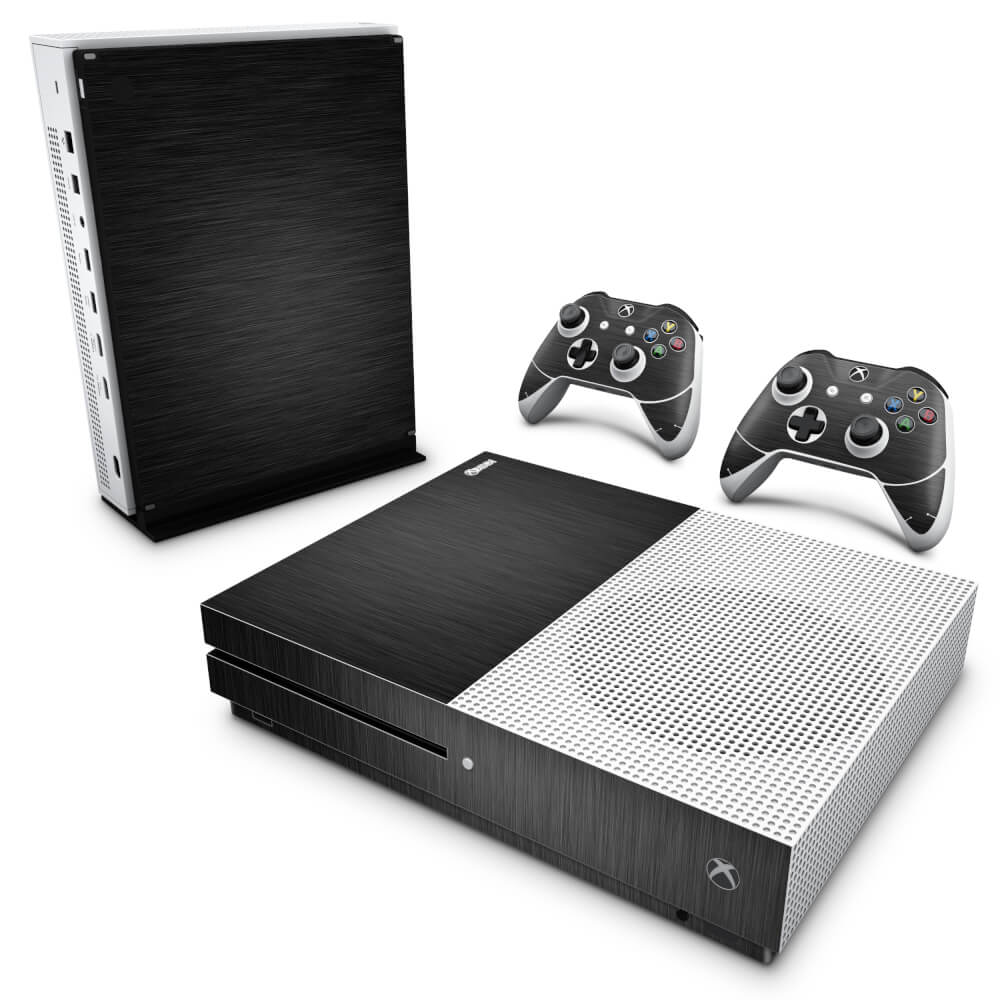 Skin Anti-rage Xbox One Slim - Aço Escovado Preto