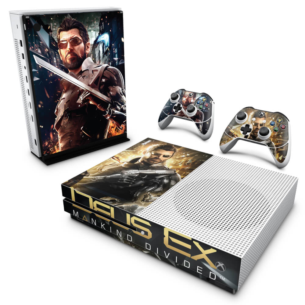 Skin Anti-rage Xbox One Slim - Deus Ex: Mankind Divided