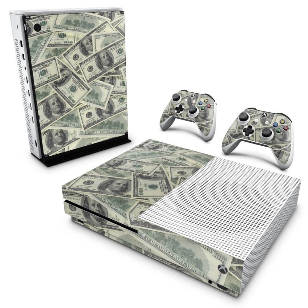 Skin Anti-rage Xbox One Slim - Dollar Money Dinheiro