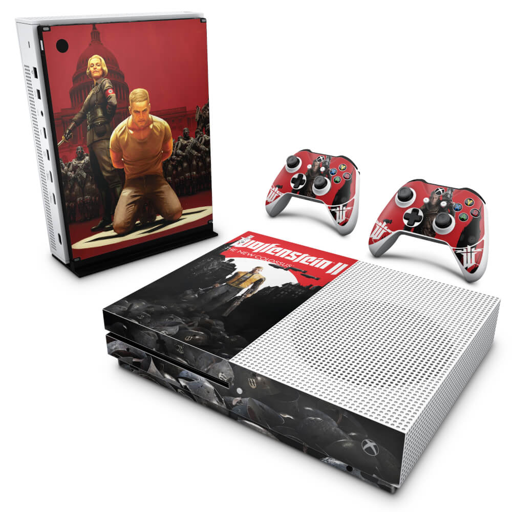 Skin Anti-rage Xbox One Slim - Wolfenstein 2 New Order