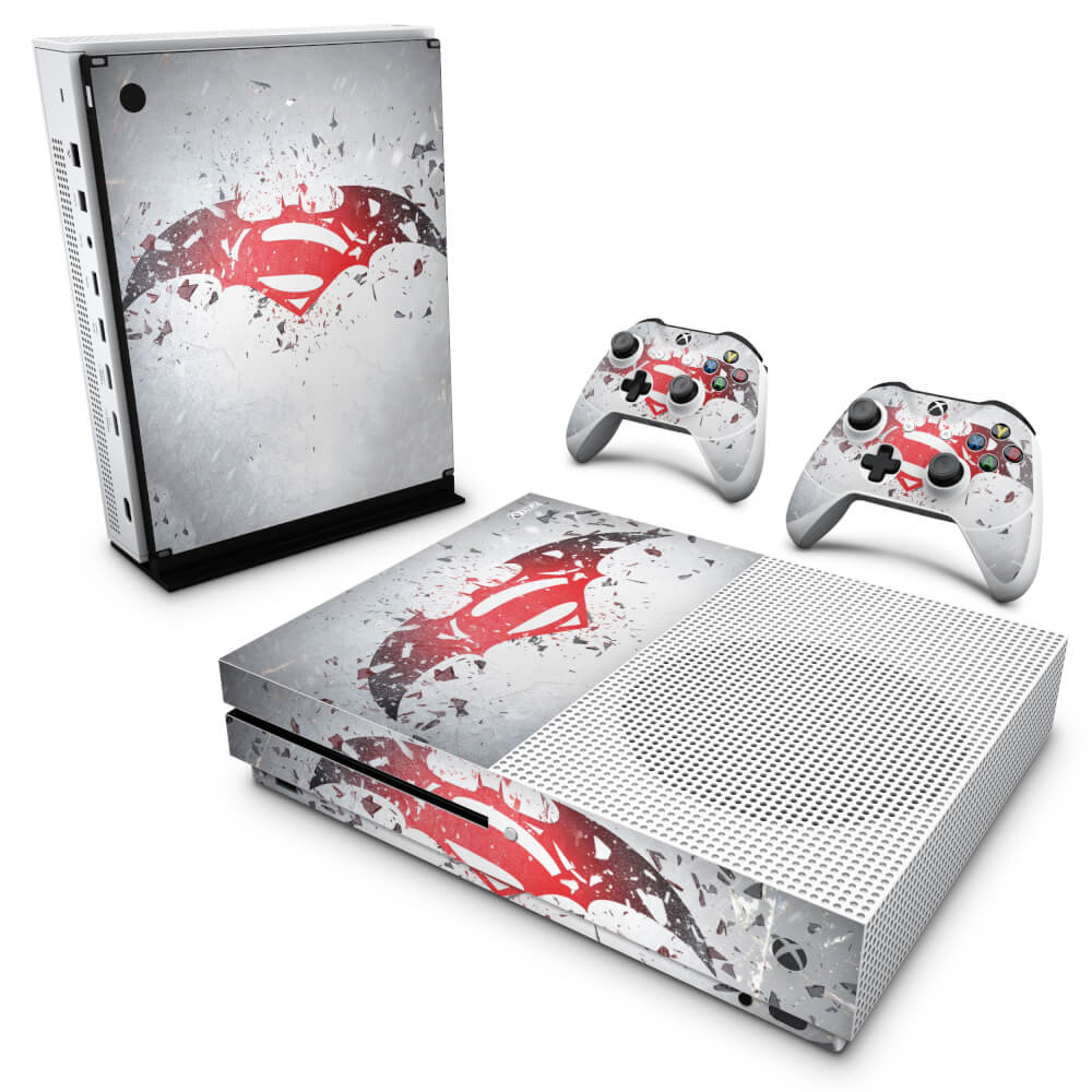 Skin Anti-rage Xbox One Slim - Batman vs Superman Logo
