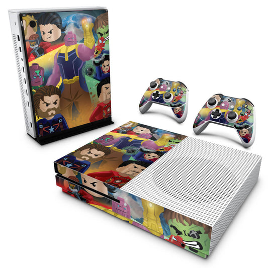 Xbox One Slim Skin Anti-Rage - Lego Avengers Vingadores