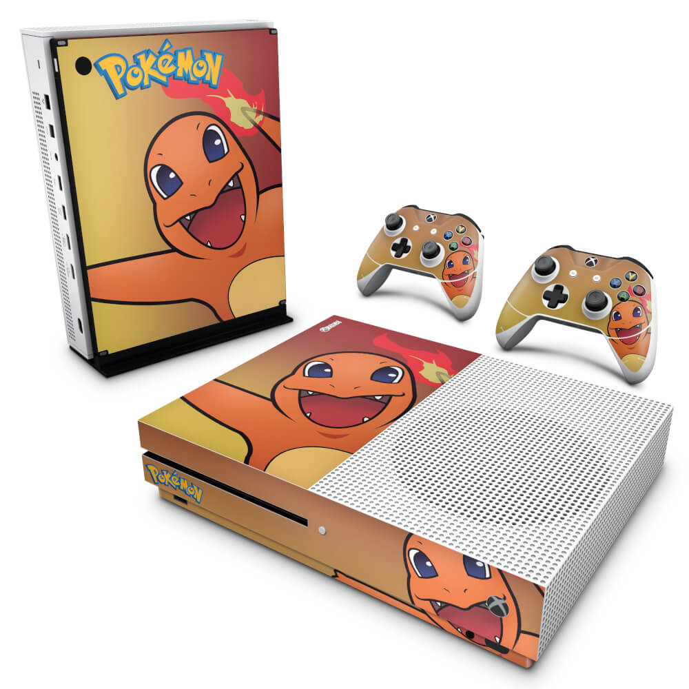 Skin Anti-rage Xbox One Slim - Pokemon Charmander