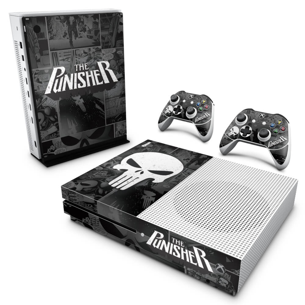Xbox One Slim Skin Anti-Rage - The Punisher Justiceiro Comics