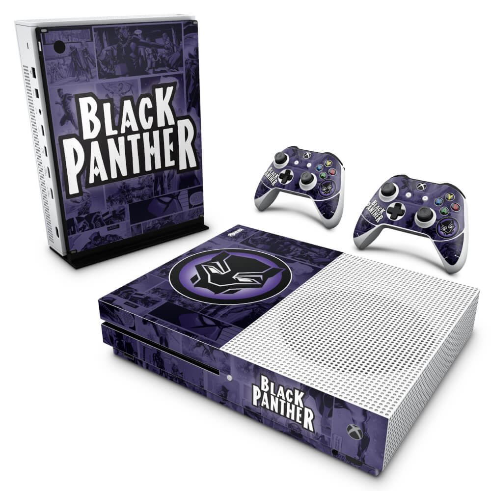 Xbox One Slim Skin Anti-Rage - Pantera Negra Comics