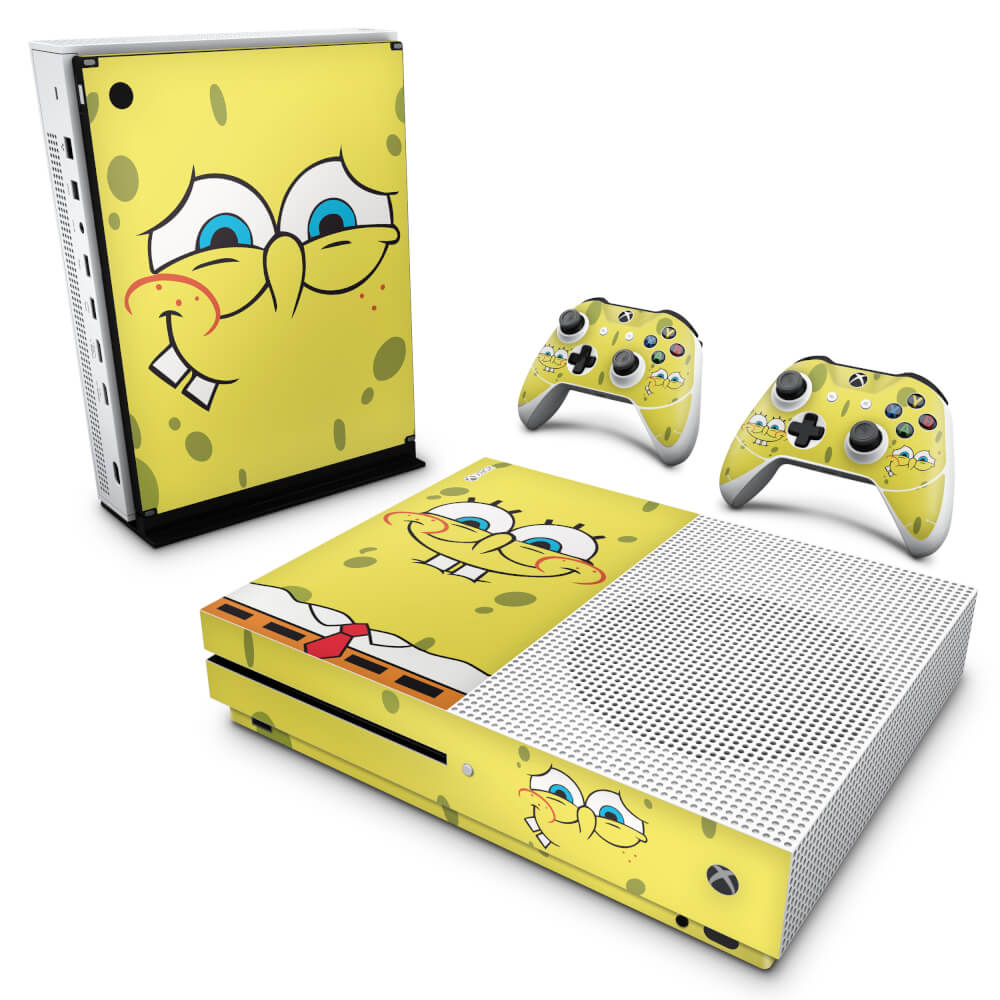 Xbox One Slim Skin Anti-Rage - Bob Esponja