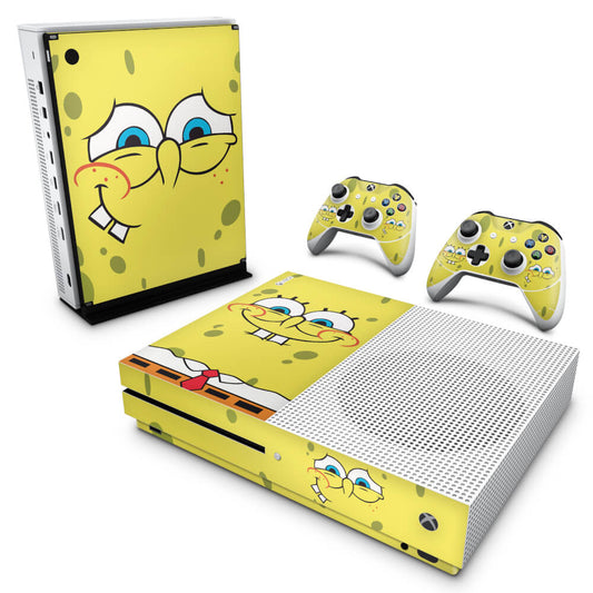 Xbox One Slim Skin Anti-Rage - Bob Esponja