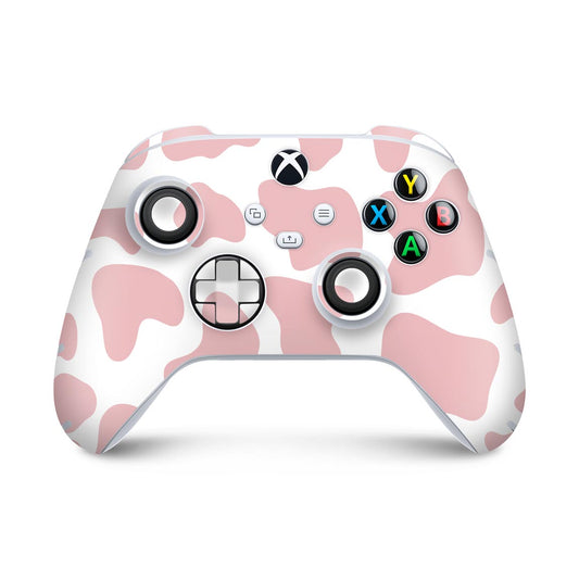 Xbox Series S X Controle Skin Anti-Rage - Vaquinha Rosa