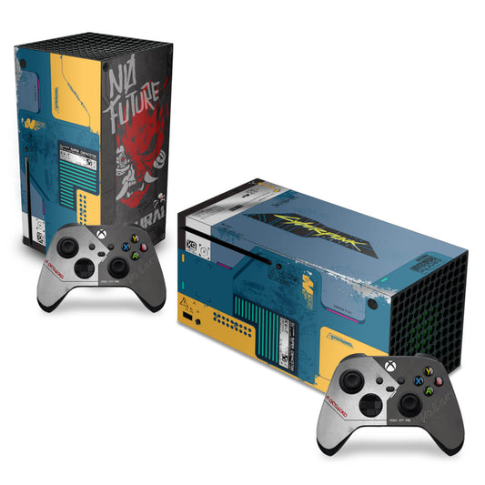Skin Anti-Rage Xbox Series X Horizontal - Cyberpunk 2077 Bundle