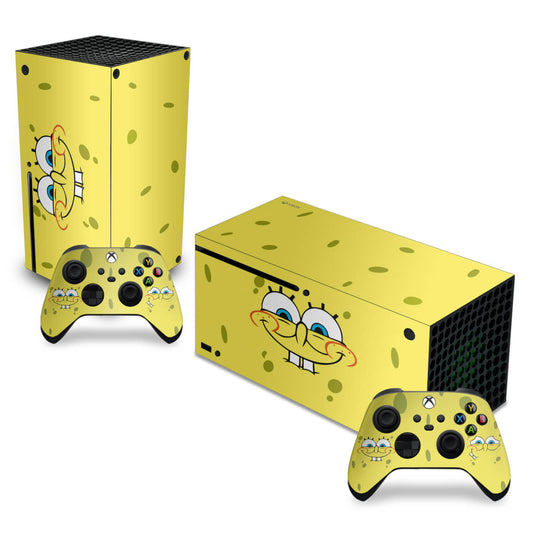 Skin Anti-Rage Xbox Series X Horizontal - Bob Esponja