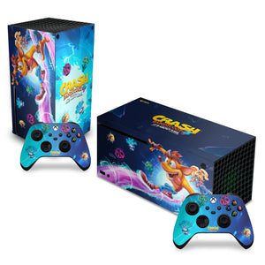 Skin Anti-Rage Xbox Series X Horizontal - Crash Bandicoot 4 - Pop Arte Skins
