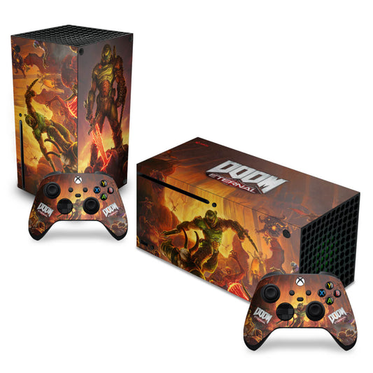 Skin Anti-Rage Xbox Series X Horizontal - Doom Eternal