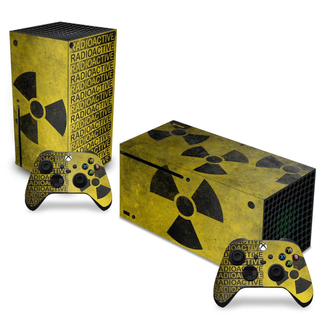 Skin Anti-Rage Xbox Series X Horizontal - Radioativo - Pop Arte Skins
