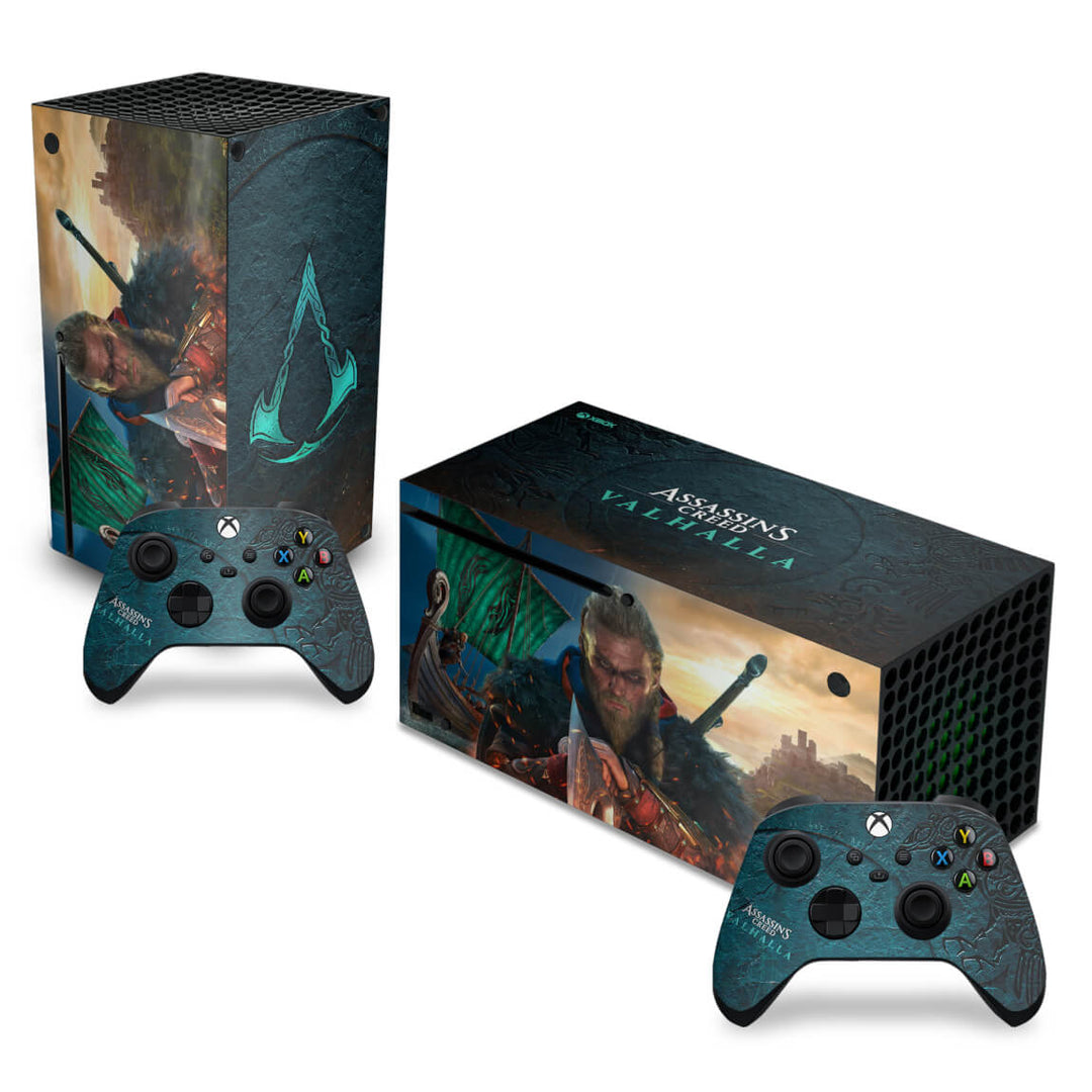 Skin Anti-Rage Xbox Series X Horizontal - Assassin's Creed Valhalla - Pop Arte Skins