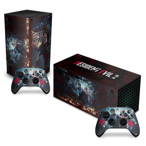 Skin Anti-Rage Xbox Series X Horizontal - Resident Evil 2 Remake