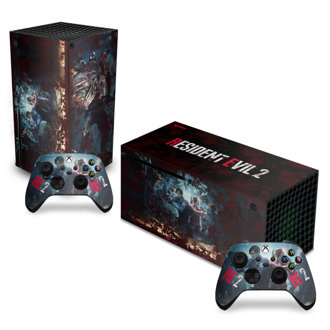 Skin Anti-Rage Xbox Series X Horizontal - Resident Evil 2 Remake