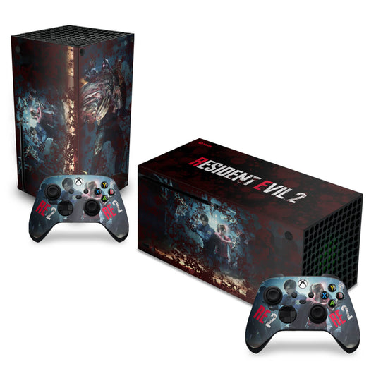 Skin Anti-Rage Xbox Series X Horizontal - Resident Evil 2 Remake