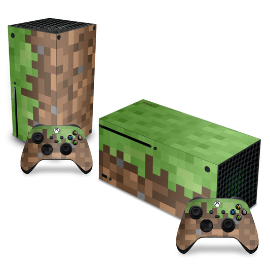 Skin Anti-Rage Xbox Series X Horizontal - Minecraft