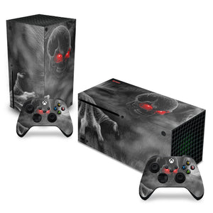 Skin Anti-Rage Xbox Series X Horizontal - Caveira Skull - Pop Arte Skins