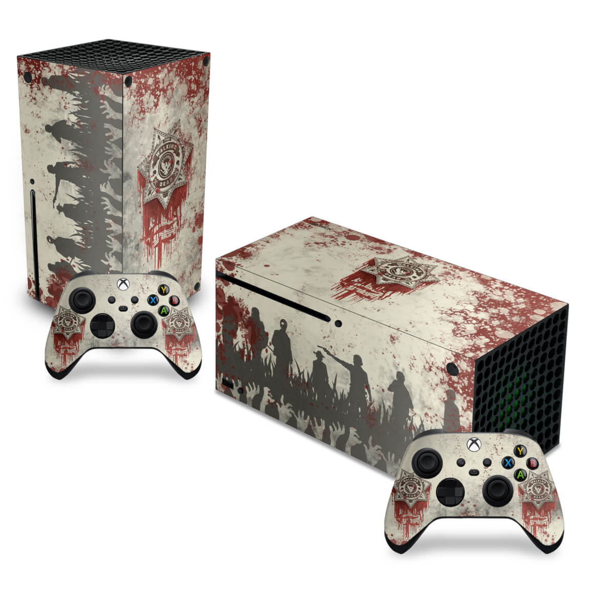 Skin Anti-Rage Xbox Series X Horizontal - The Walking dead