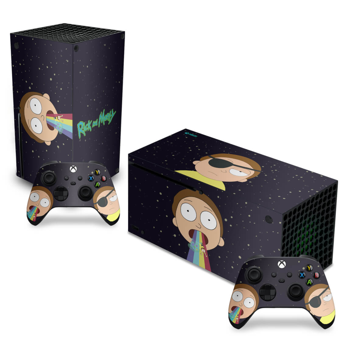 Skin Anti-Rage Xbox Series X Horizontal - Morty Rick And Morty