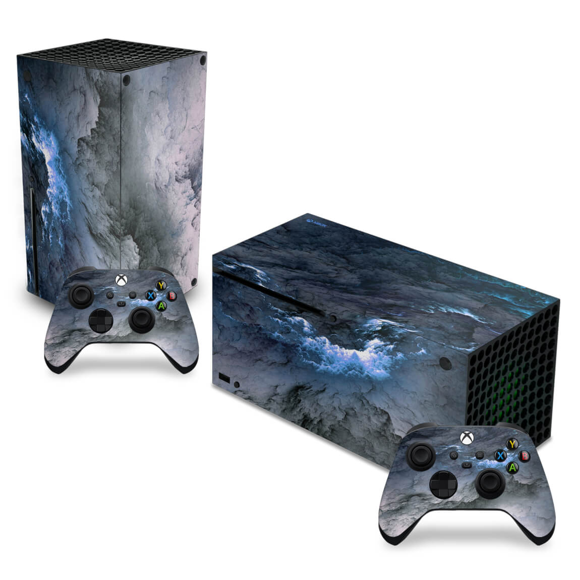 Skin Anti-Rage Xbox Series X Horizontal - Abstrato #91