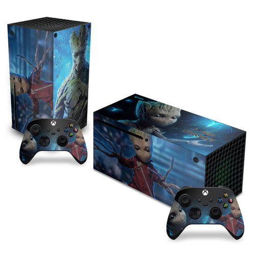 Skin Anti-Rage Xbox Series X Horizontal - Baby Groot