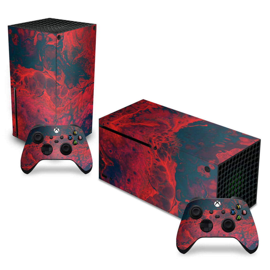 Skin Anti-Rage Xbox Series X Horizontal - Abstrato #98 - Pop Arte Skins