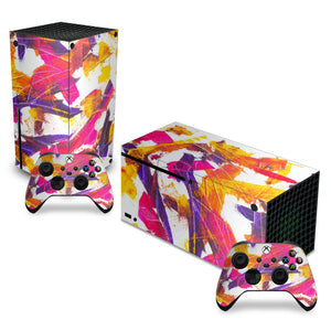 Skin Anti-Rage Xbox Series X Horizontal - Abstrato #103 - Pop Arte Skins