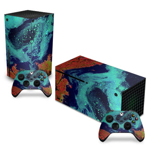 Skin Anti-Rage Xbox Series X Horizontal - Abstrato #105 - Pop Arte Skins