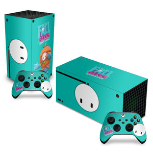 Skin Anti-Rage Xbox Series X Horizontal - Fall Guys - Pop Arte Skins