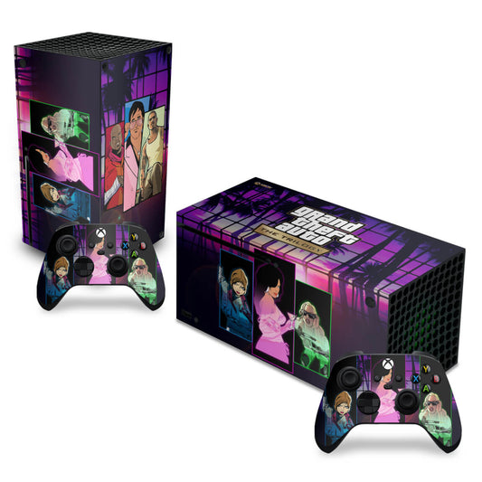 Skin Anti-Rage Xbox Series X Horizontal - GTA The Trilogy