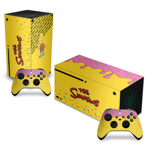 Skin Anti-Rage Xbox Series X Horizontal - The Simpsons - Pop Arte Skins