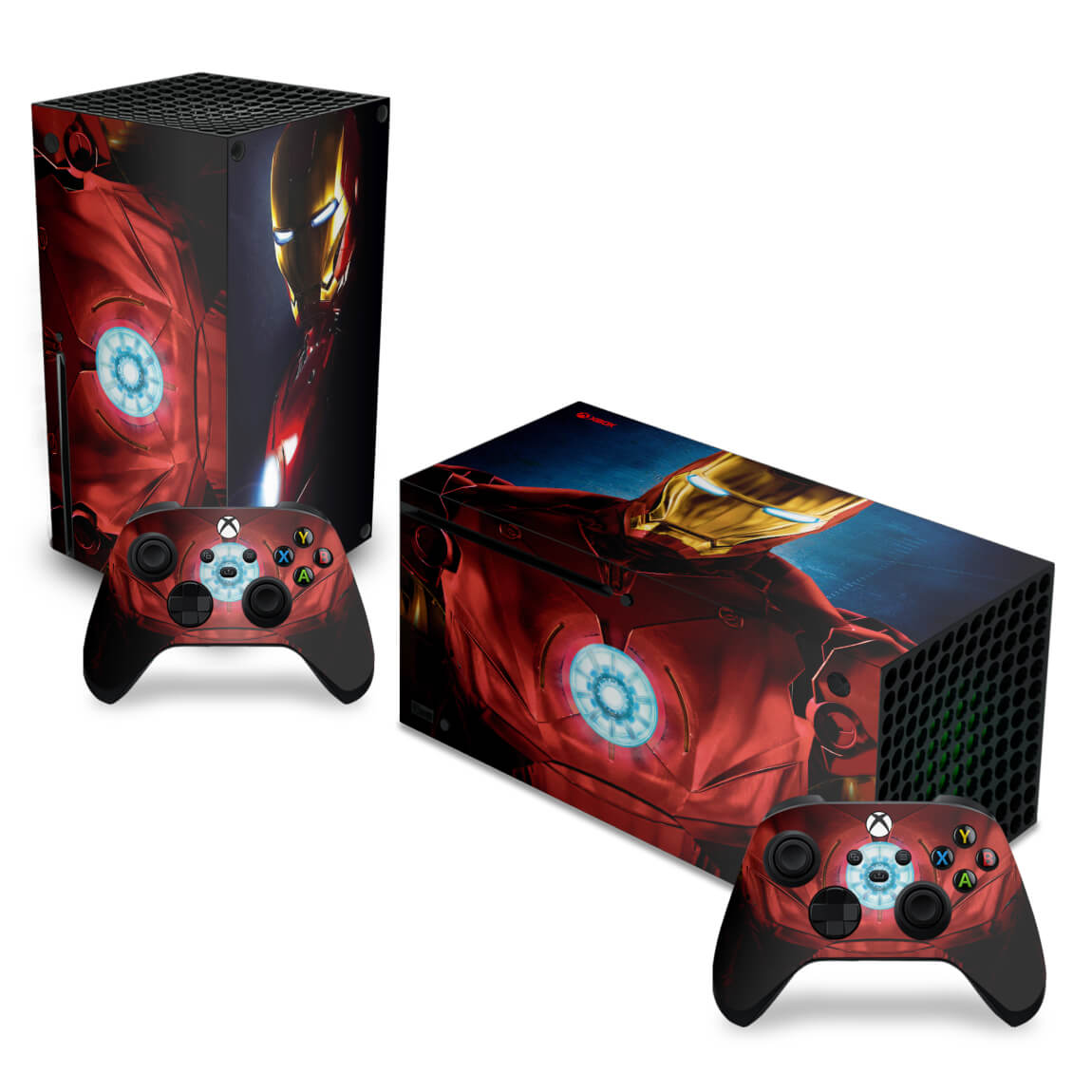 Skin Anti-Rage Xbox Series X Horizontal - Iron Man Homem De Ferro