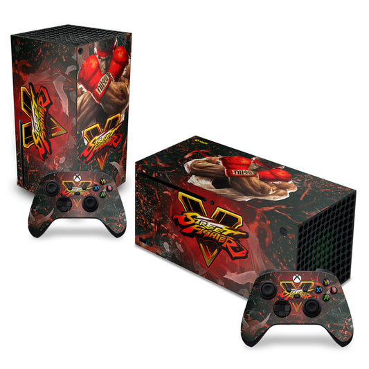 Skin Anti-Rage Xbox Series X Horizontal - Street Fighter V