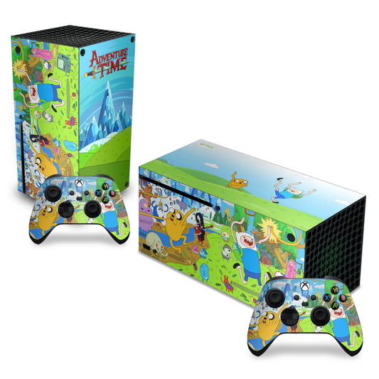 Skin Anti-Rage Xbox Series X Horizontal - Hora de Aventura
