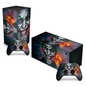 Skin Anti-Rage Xbox Series X Horizontal - Coringa Joker - Pop Arte Skins