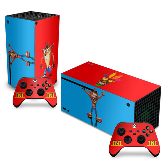Skin Anti-Rage Xbox Series X Horizontal - Crash Bandicoot