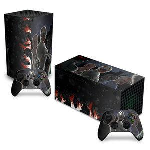 Skin Anti-Rage Xbox Series X Horizontal - Zombie Zumbi The Walking - Pop Arte Skins