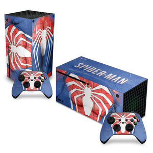 Skin Anti-Rage Xbox Series X Horizontal - Spider-Man Homem Aranha 2 - Pop Arte Skins