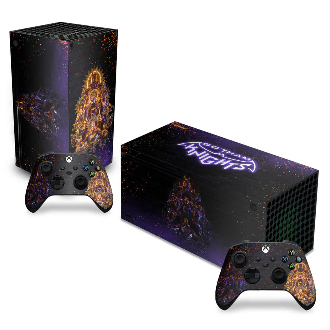 Skin Anti-Rage Xbox Series X Horizontal - Gotham Knights - Pop Arte Skins