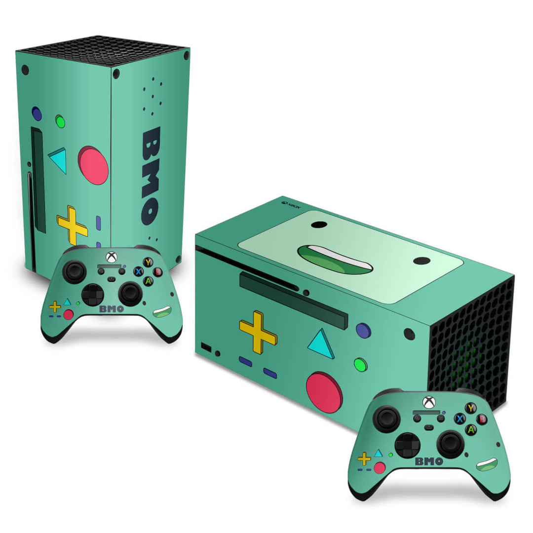 Skin Anti-Rage Xbox Series X Horizontal - BMO Hora de Aventura - Pop Arte Skins