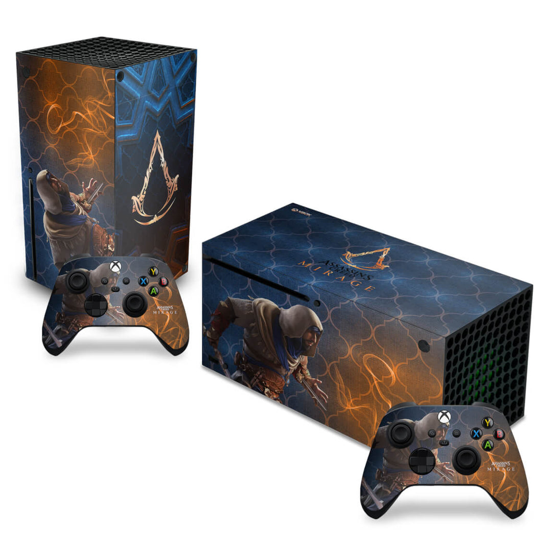 Skin Anti-Rage Xbox Series X Horizontal - Assassin's Creed Mirage - Pop Arte Skins