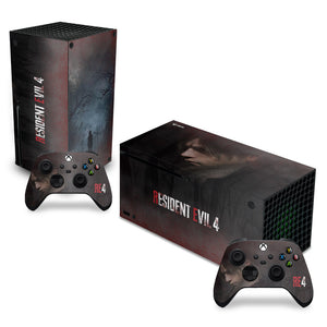 Skin Anti-Rage Xbox Series X Horizontal - Resident Evil 4 Remake - Pop Arte Skins
